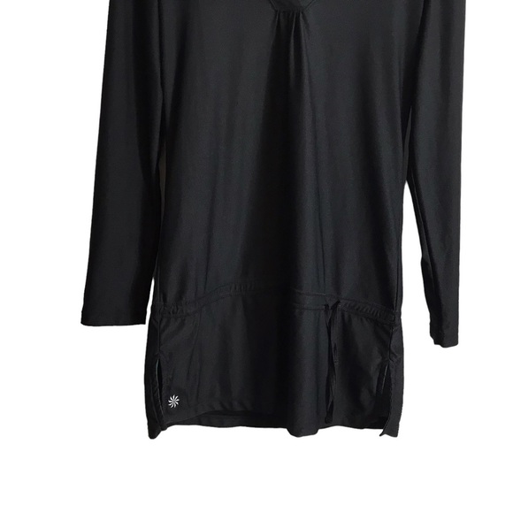 Athleta XS Black Wick-It Swimsuit Bathing Suit Swim Coverup - Picture 4 of 9